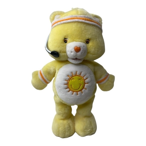 Vintage 2004 Care Bears Fit N Fun Exercises Funshine Bear - Picture 1 of 5